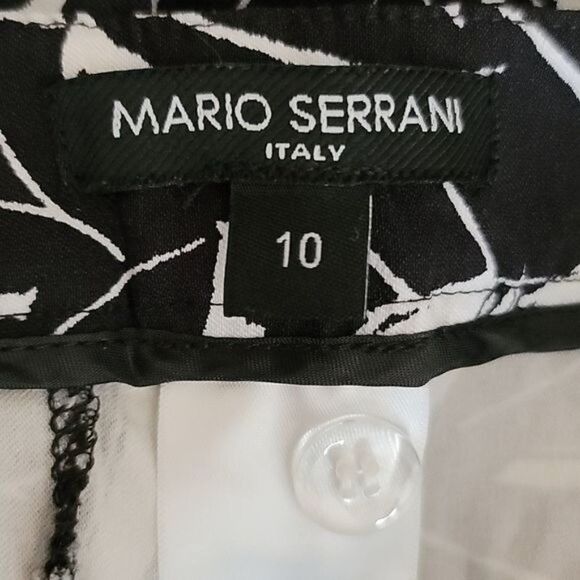 Mario Serrano Packable Dressy Shorts Stretch High-rise Bermuda Abstract Sz 10 - Picture 3 of 10